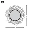 Modern Geometric Black Wall Mirror for Stylish Home Decor