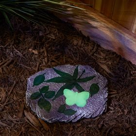 Magical Butterfly Glowing Stepping Stone - Illuminate Your Garden Pathway with this Beautiful Outdoor Decor