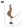 Handcrafted Metal Rooster Sculpture - Unique Farmhouse Decor