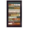 "Our Family Rules" By Marla Rae, Printed Wall Art, Ready To Hang Framed Poster, Black Frame
