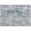 HOMCOM Area Rug 4x6, Machine Washable Rug, Non-Slip Modern Abstract Floor Carpet for Living Room, Bedroom, Dining Room, Blue