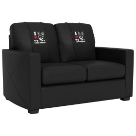Silver Loveseat with German Shepherd Logo Panel