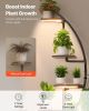 Plant Stand Indoor with Grow Lights, 65.5 in Tall 7-Tiered Lighted Plant Shelf, 2 Pack Metal Corner Plants Holder, 3 Timer & 10 Brightness