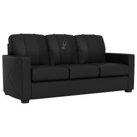 Silver Sofa with San Antonio Spurs Primary Logo