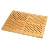 Oceanstar Bamboo Floor and Bath mat with Non-Slip Rubber Feet