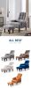 Redde Boo brown living room sofa single chair and ottoman