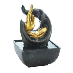 Golden Hands Accent Tabletop Fountain with Pump Included